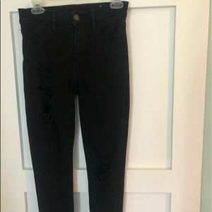 Ripped Black American Eagle Jeans